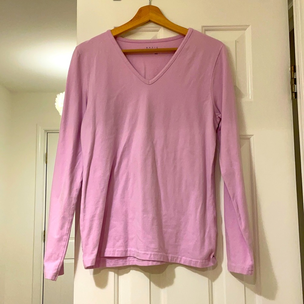 Pink long sleeve shirt